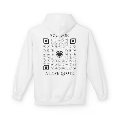 Love – Hoodie – Scan for a Love Quote - QR NATION