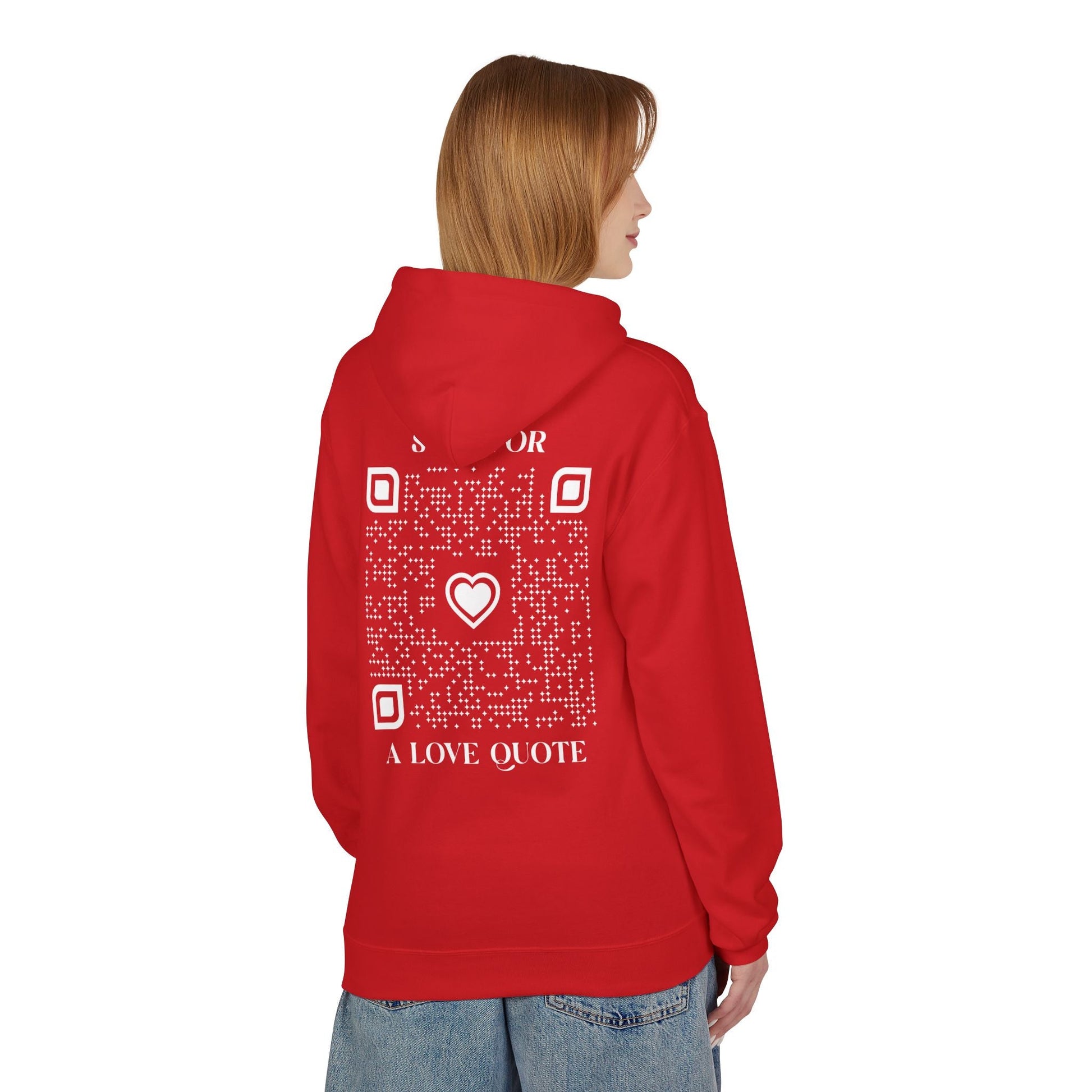 Love – Hoodie – Scan for a Love Quote - QR NATION