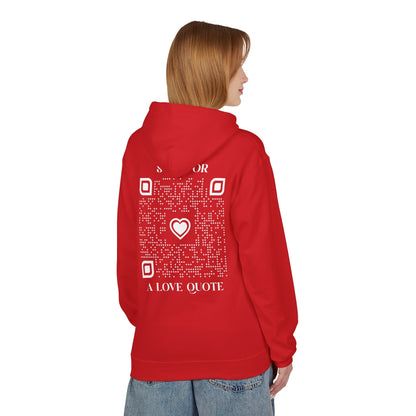 Love – Hoodie – Scan for a Love Quote - QR NATION