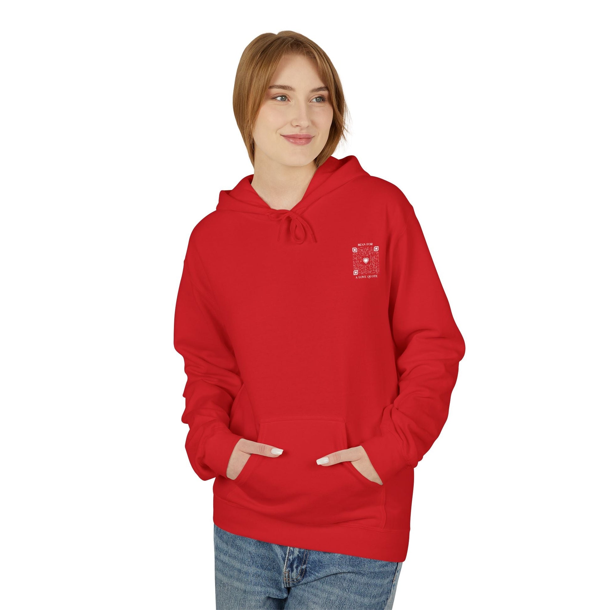 Love – Hoodie – Scan for a Love Quote - QR NATION