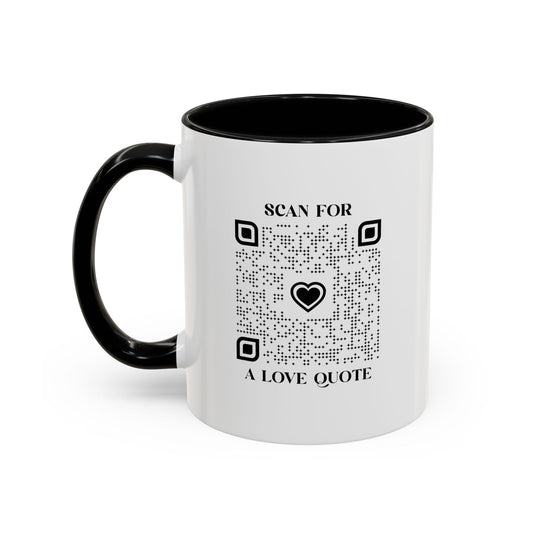 Love – Mug – Black – Scan for a Love Quote - QR NATION