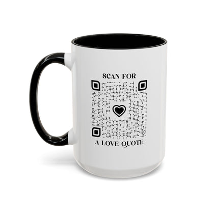 Love – Mug – Black – Scan for a Love Quote - QR NATION