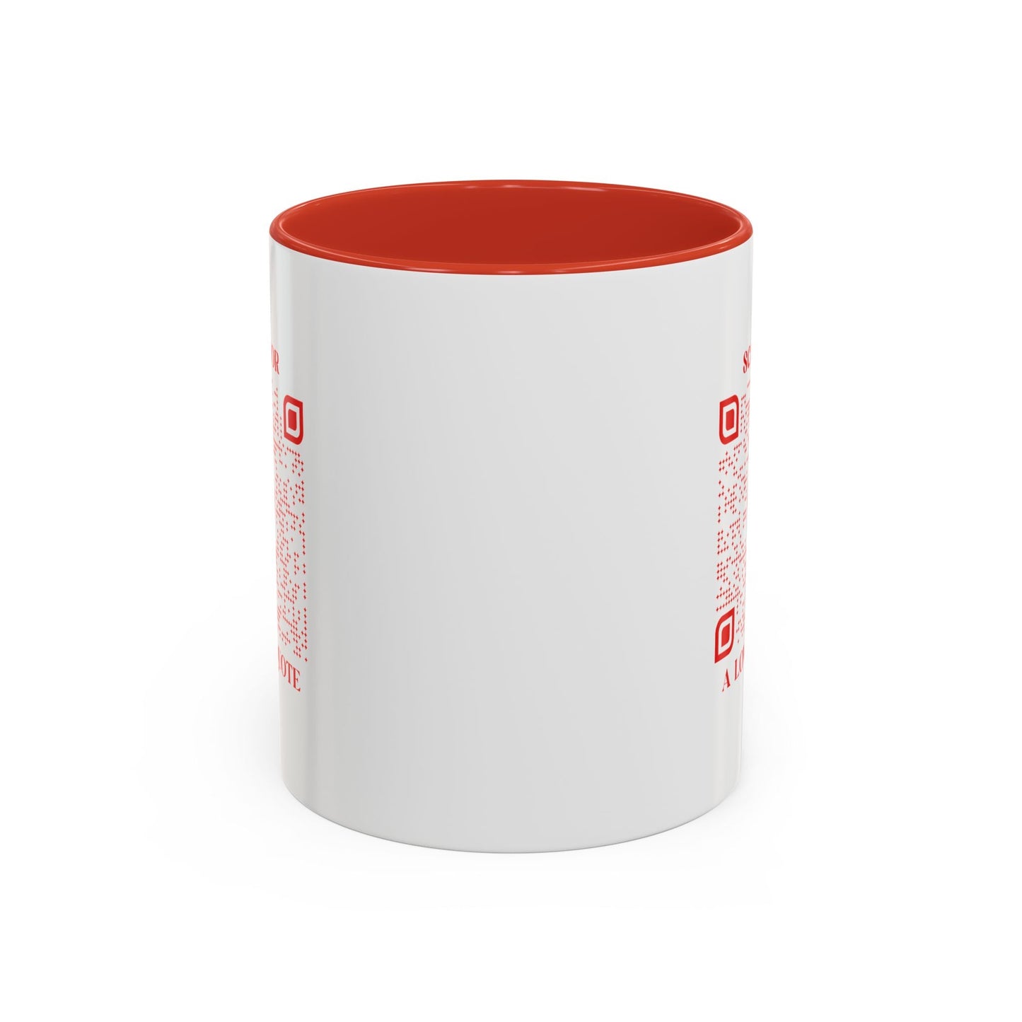 Love – Mug – Red – Scan for a Love Quote - QR NATION