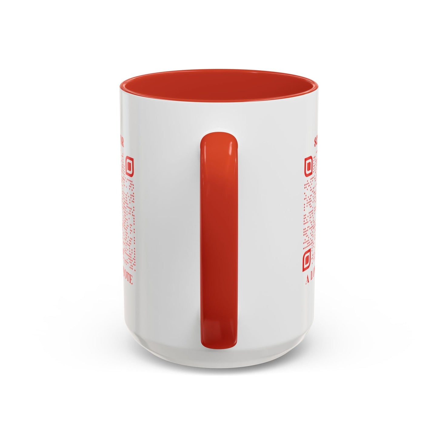 Love – Mug – Red – Scan for a Love Quote - QR NATION