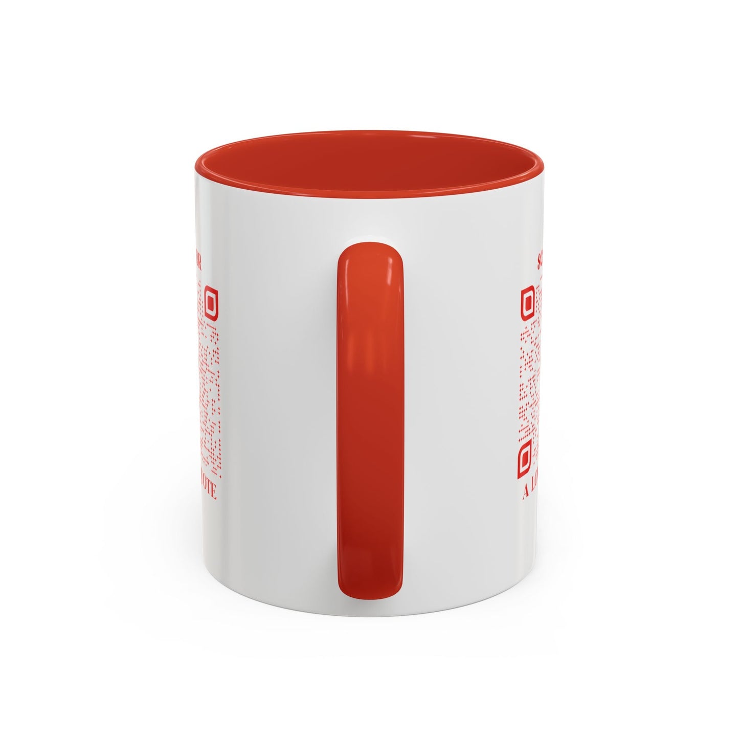 Love – Mug – Red – Scan for a Love Quote - QR NATION