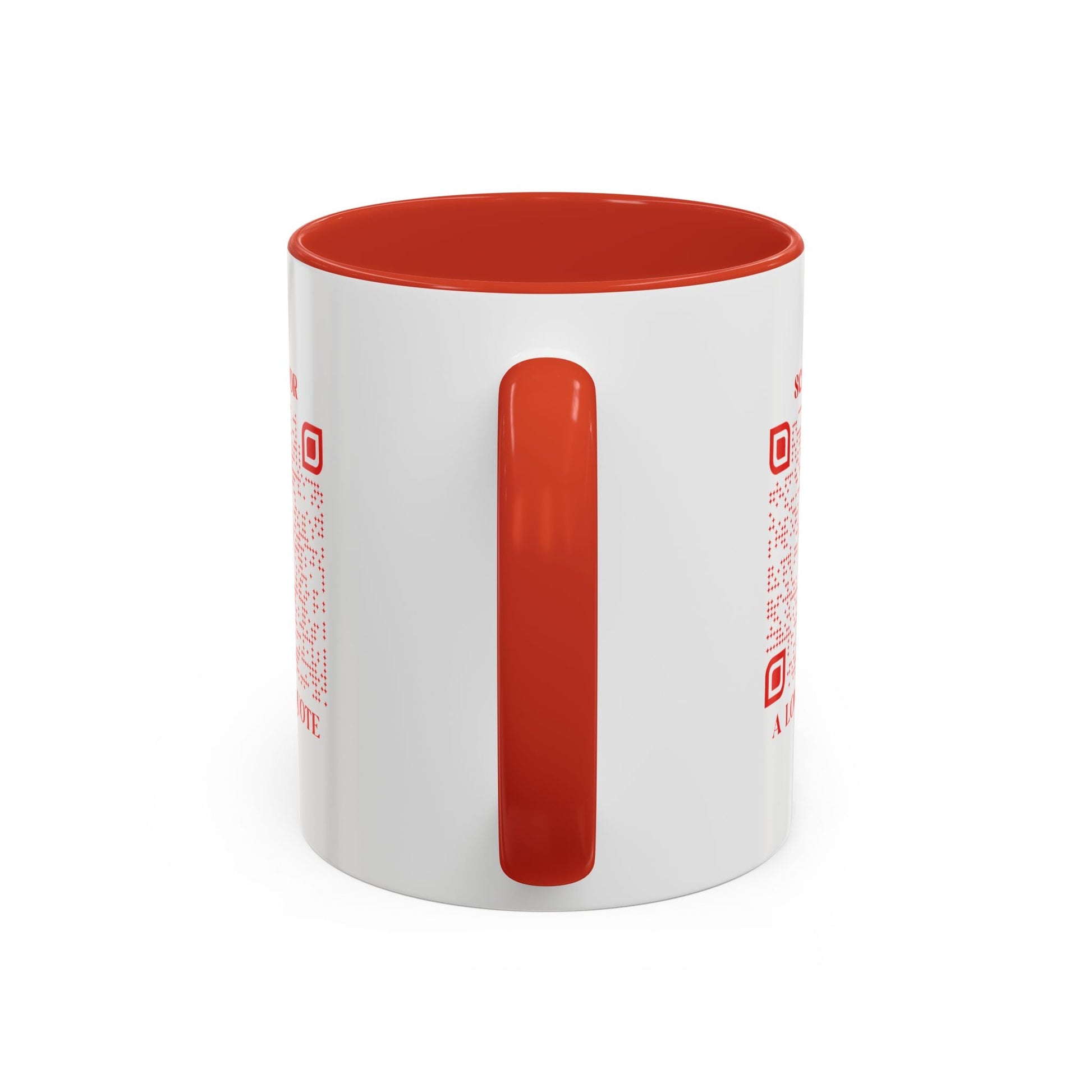 Love – Mug – Red – Scan for a Love Quote - QR NATION