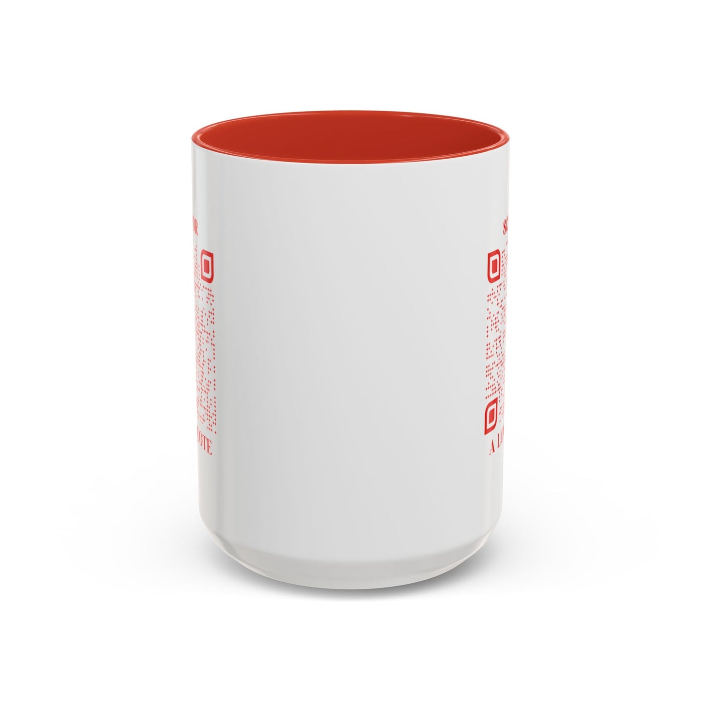 Love – Mug – Red – Scan for a Love Quote - QR NATION