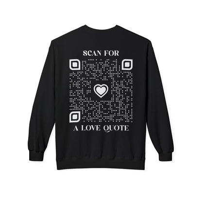 Love – Sweatshirt – Scan for a Love Quote - QR NATION