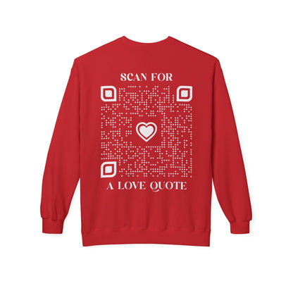 Love – Sweatshirt – Scan for a Love Quote - QR NATION