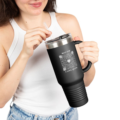 Love – Travel Mug – Scan for a Love Quote - QR NATION