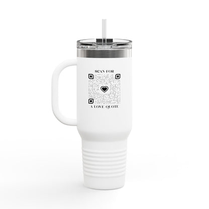 Love – Travel Mug – Scan for a Love Quote - QR NATION