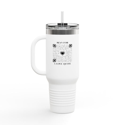 Love – Travel Mug – Scan for a Love Quote - QR NATION