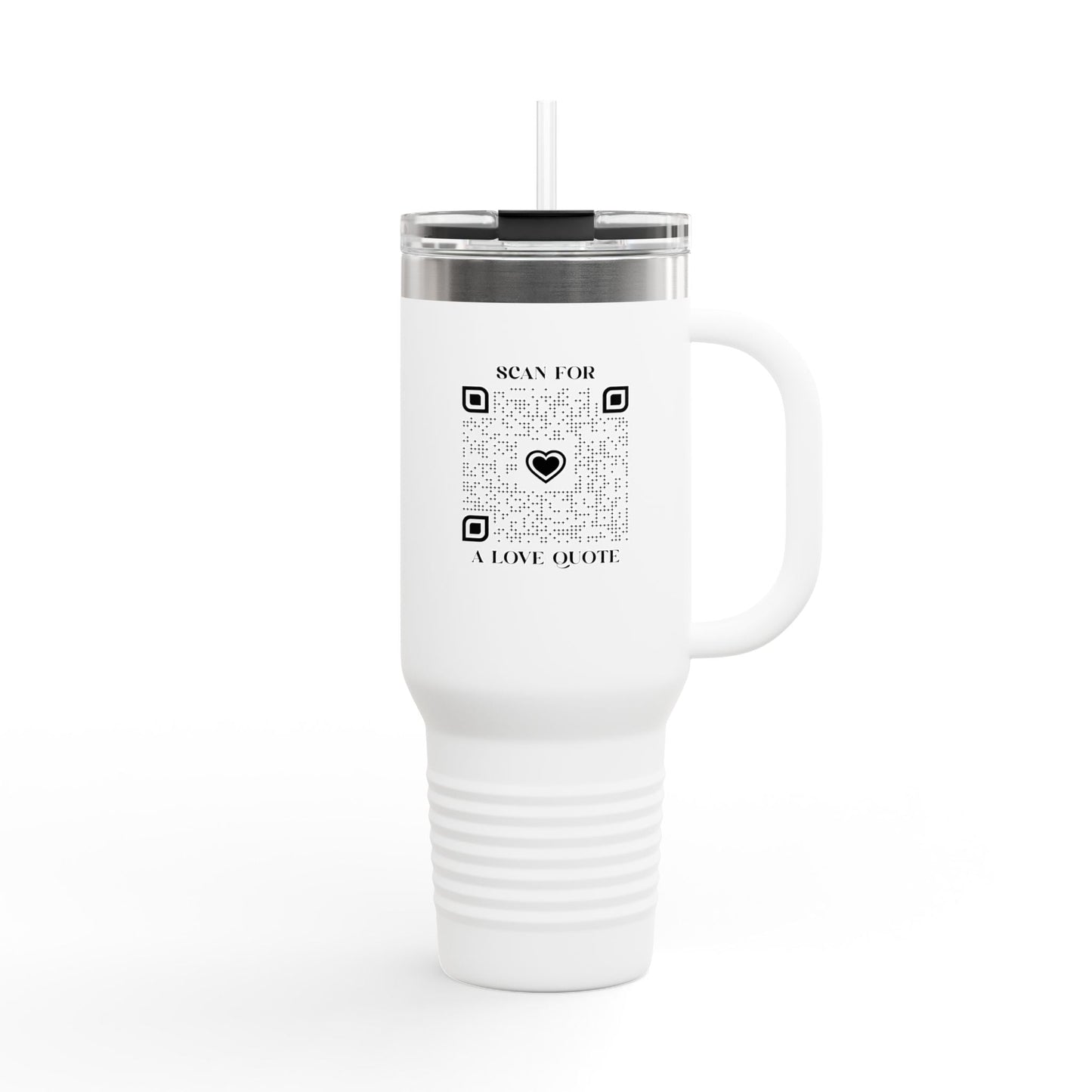 Love – Travel Mug – Scan for a Love Quote - QR NATION