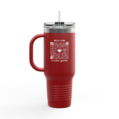 Love – Travel Mug – Scan for a Love Quote - QR NATION