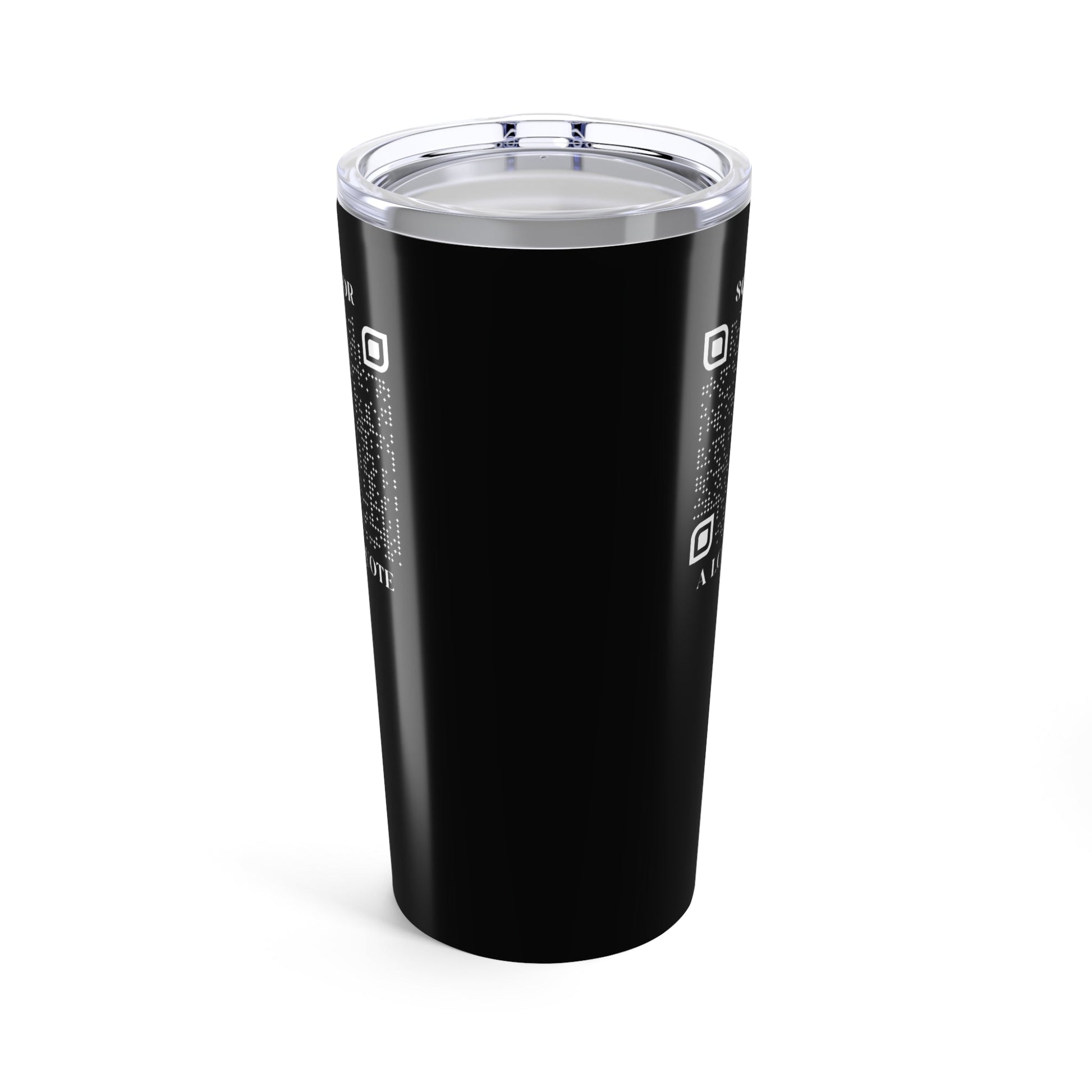 Love – Tumbler – Black – Scan for a Love Quote - QR NATION