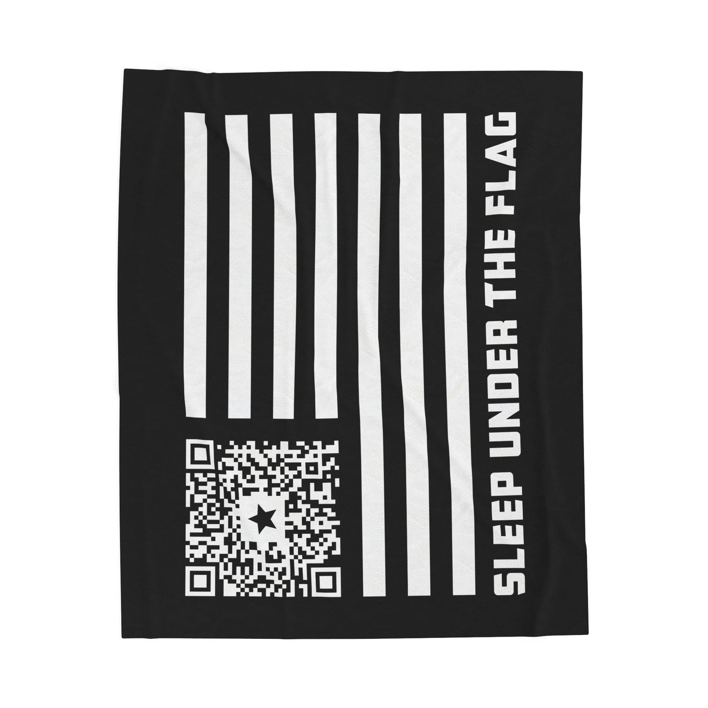 Patriot – Blanket – Black – Sleep Under the Flag - QR NATION