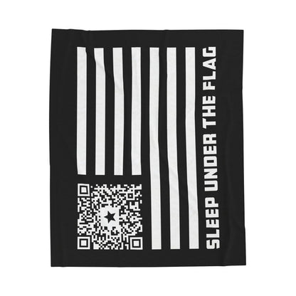 Patriot – Blanket – Black – Sleep Under the Flag - QR NATION