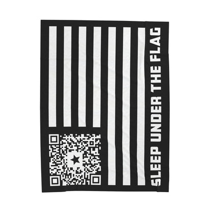 Patriot – Blanket – Black – Sleep Under the Flag - QR NATION