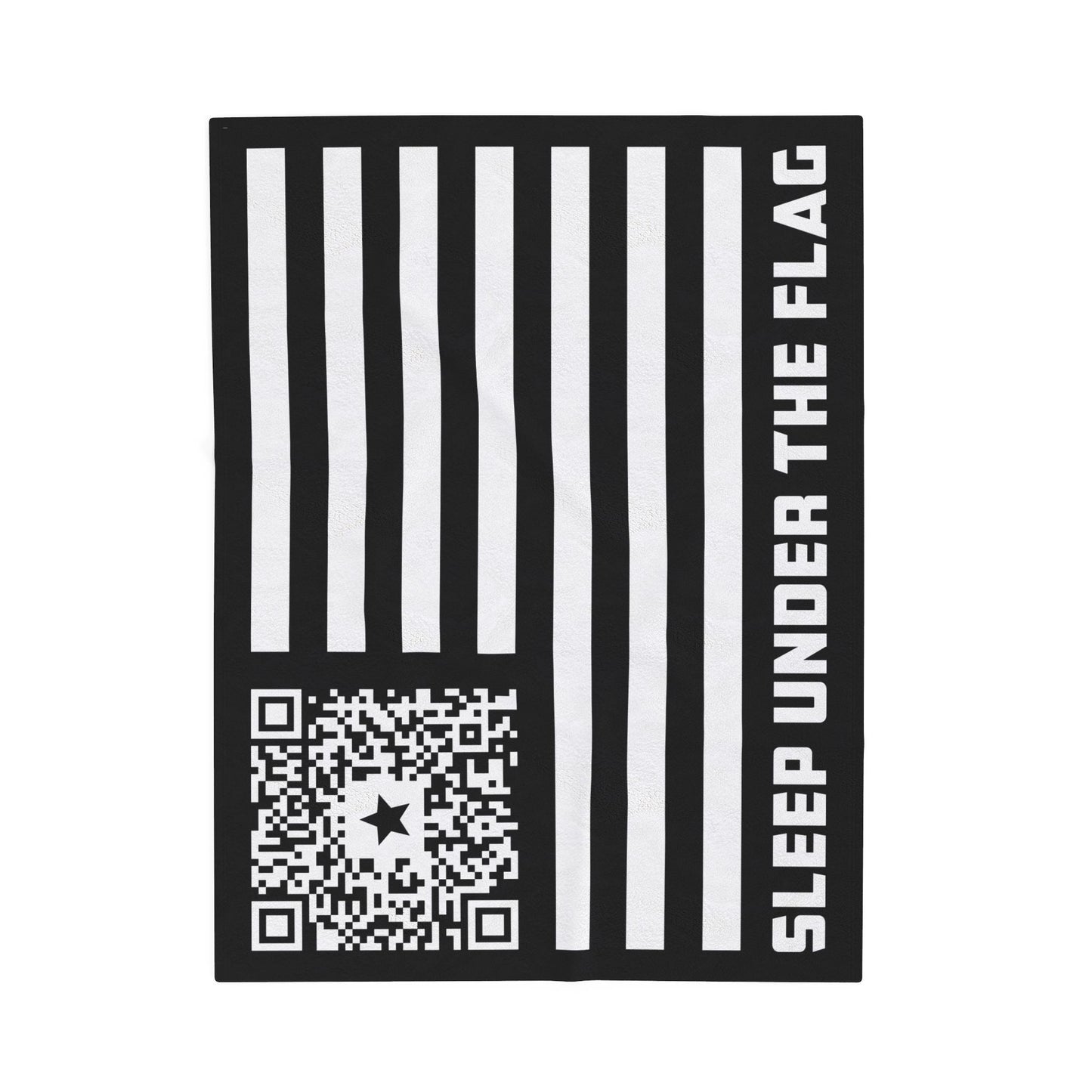 Patriot – Blanket – Black – Sleep Under the Flag - QR NATION