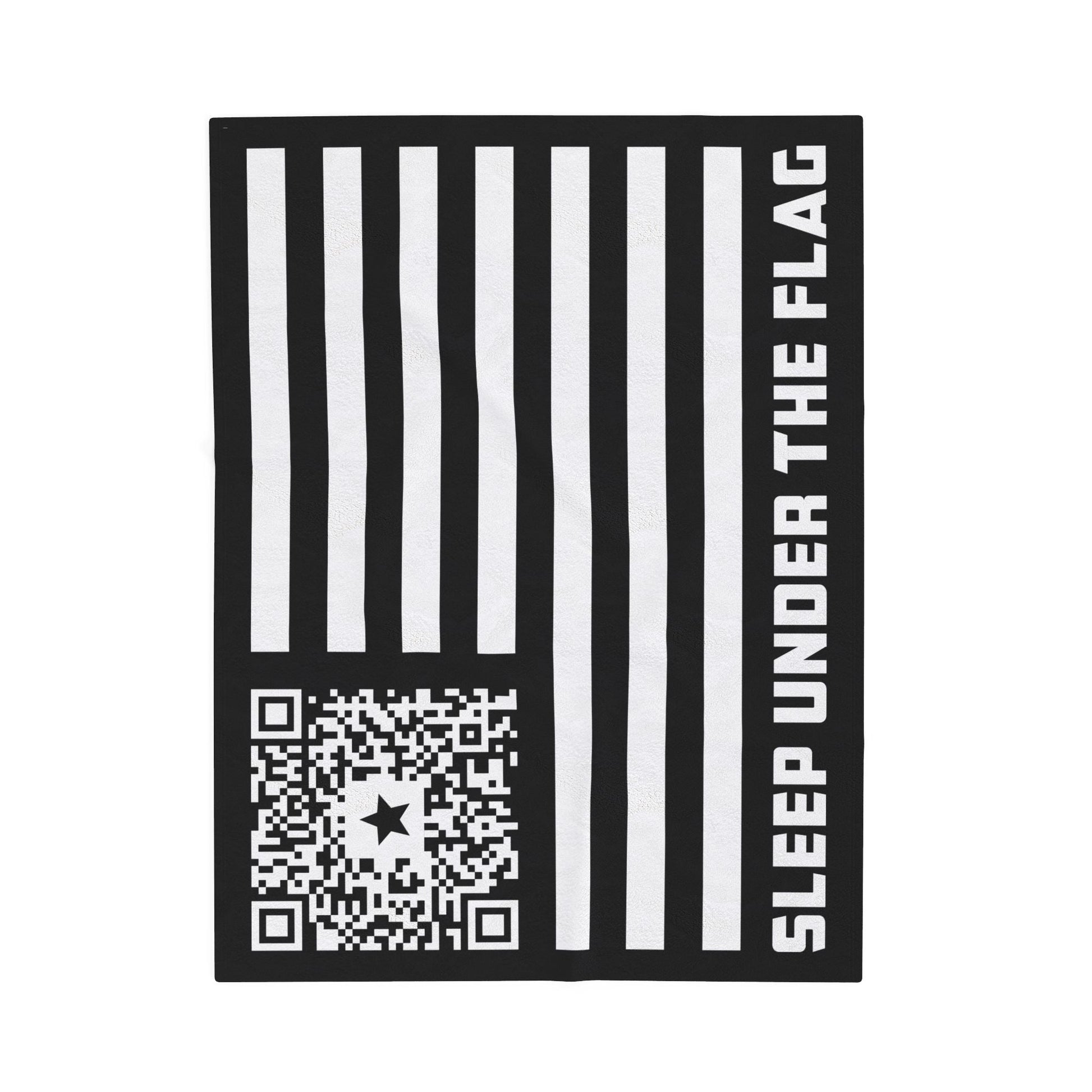 Patriot – Blanket – Black – Sleep Under the Flag - QR NATION
