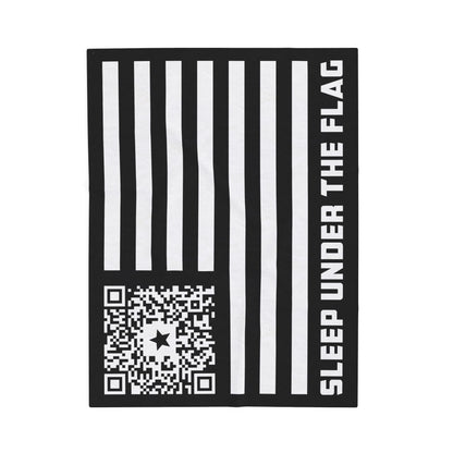 Patriot – Blanket – Black – Sleep Under the Flag - QR NATION