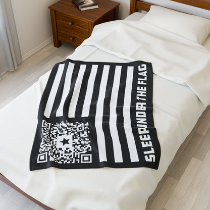 Patriot – Blanket – Black – Sleep Under the Flag - QR NATION