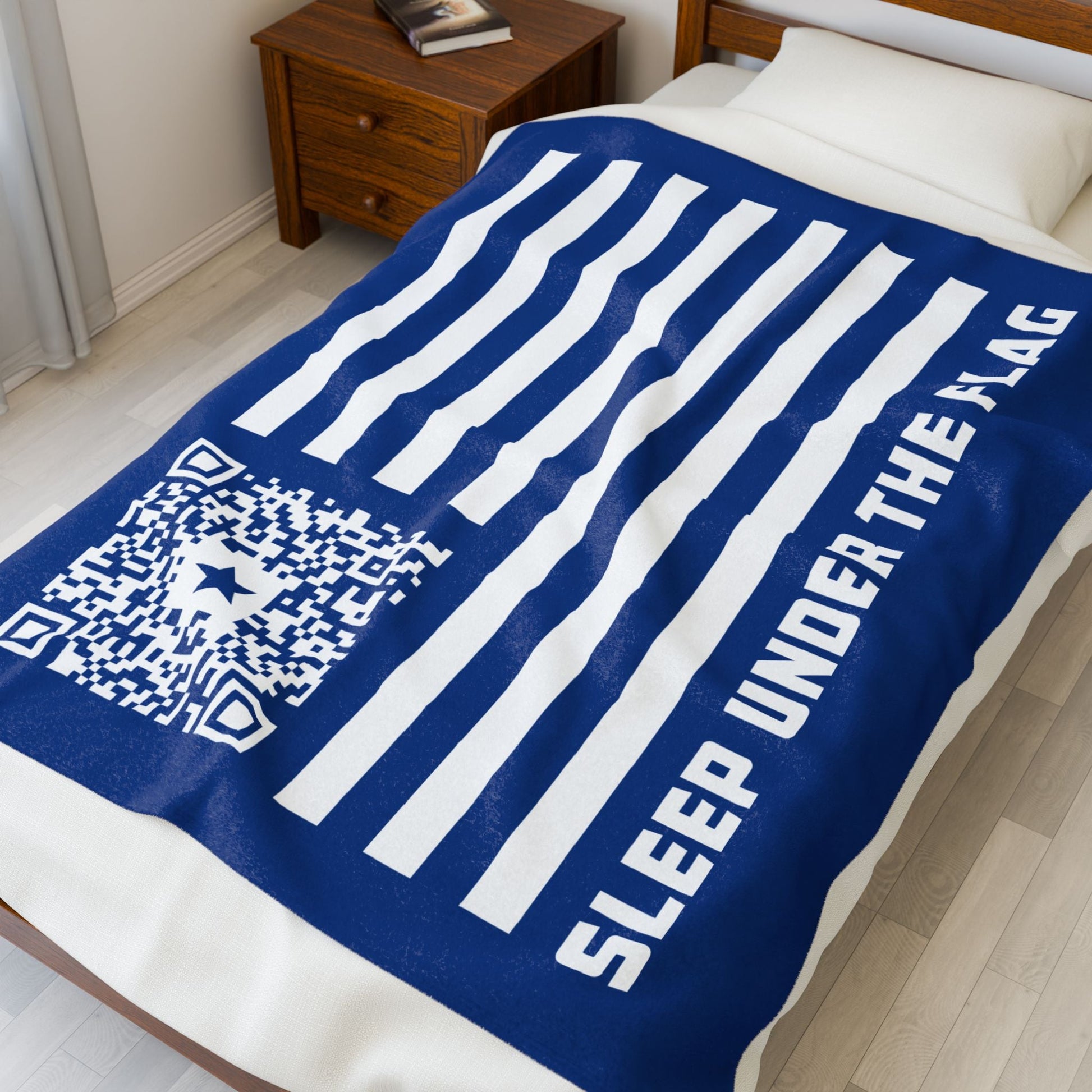 Patriot – Blanket – Dark Blue – Sleep Under the Flag - QR NATION