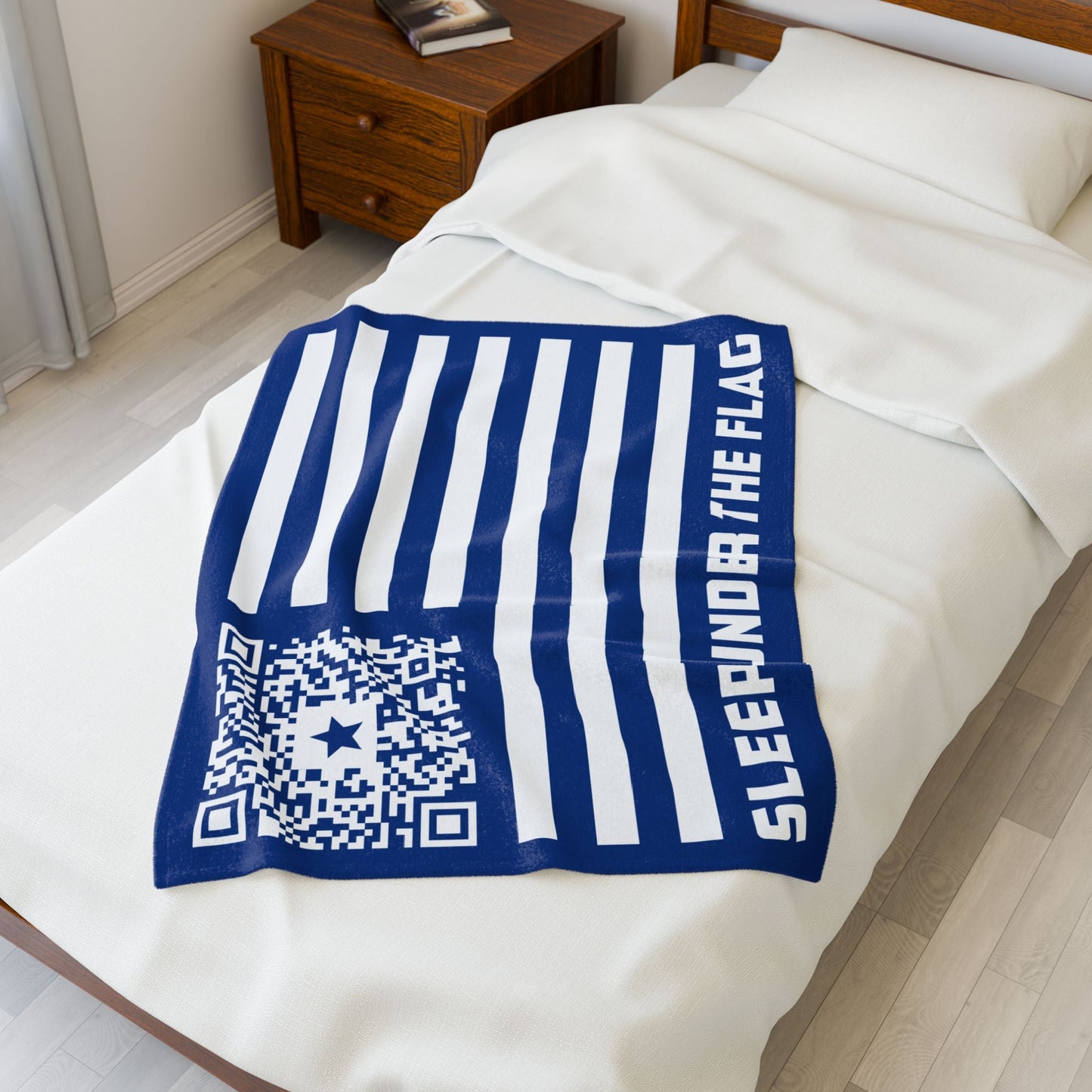 Patriot – Blanket – Dark Blue – Sleep Under the Flag - QR NATION