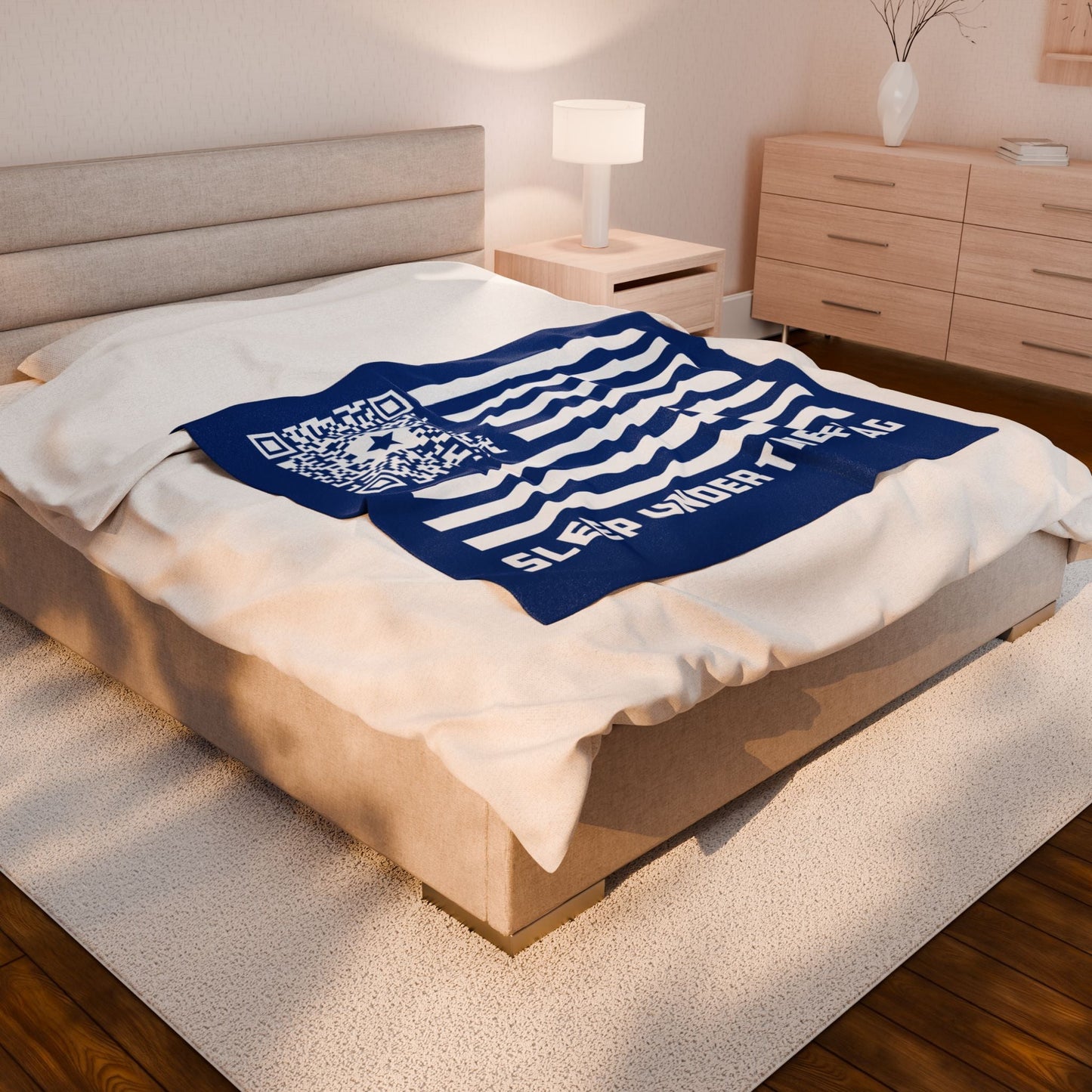 Patriot – Blanket – Dark Blue – Sleep Under the Flag - QR NATION