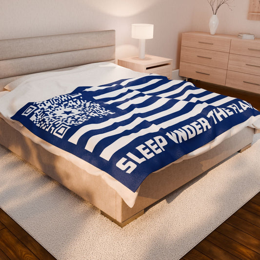 Patriot – Blanket – Dark Blue – Sleep Under the Flag - QR NATION