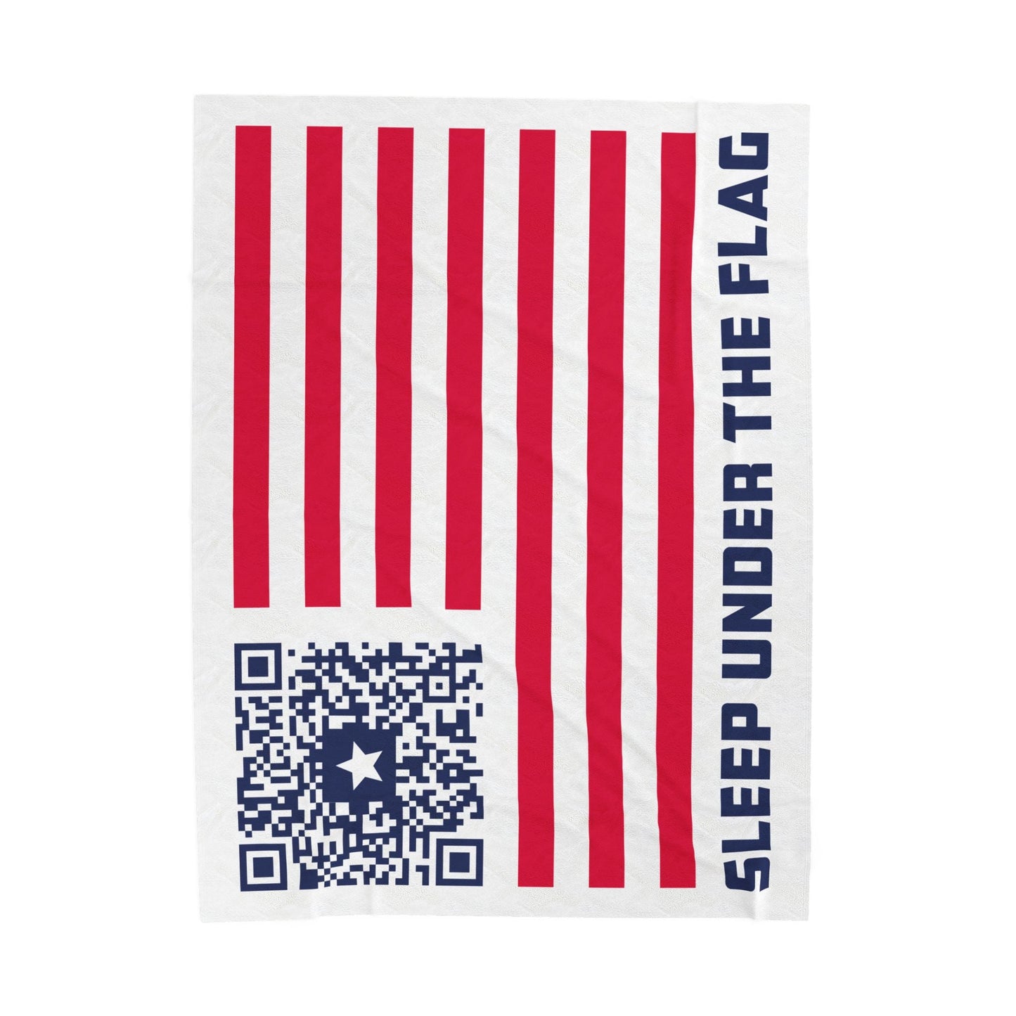Patriot – Blanket – White – Sleep Under the Flag - QR NATION