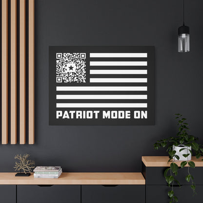Patriot – Canvas – Black – Patriot Mode On - QR NATION