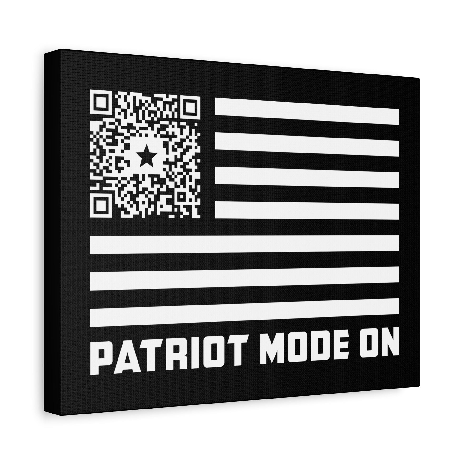 Patriot – Canvas – Black – Patriot Mode On - QR NATION