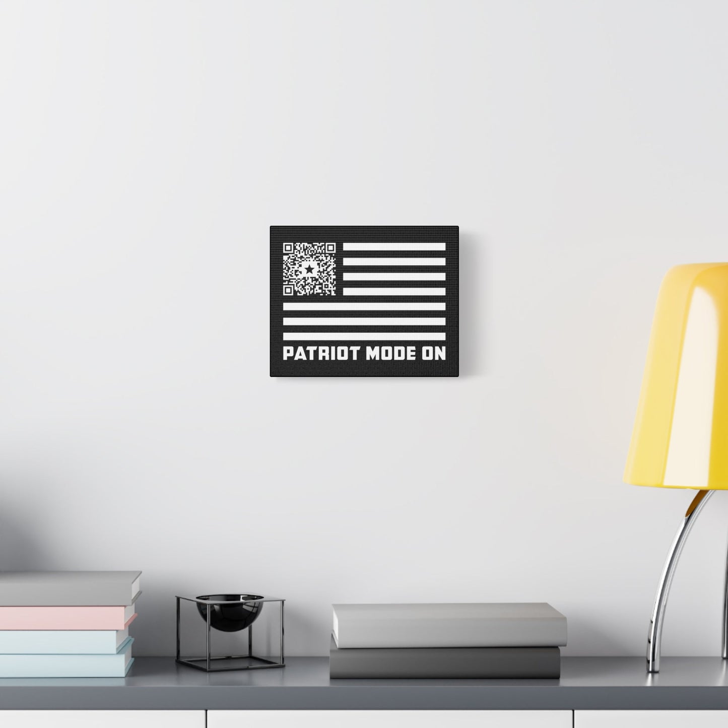 Patriot – Canvas – Black – Patriot Mode On - QR NATION