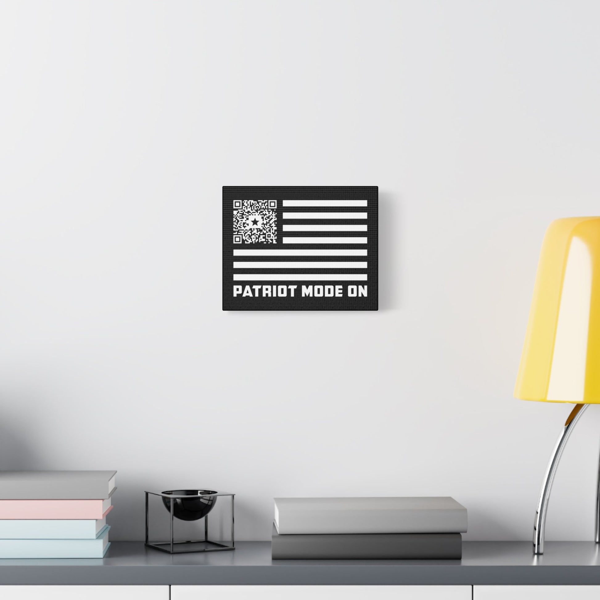 Patriot – Canvas – Black – Patriot Mode On - QR NATION