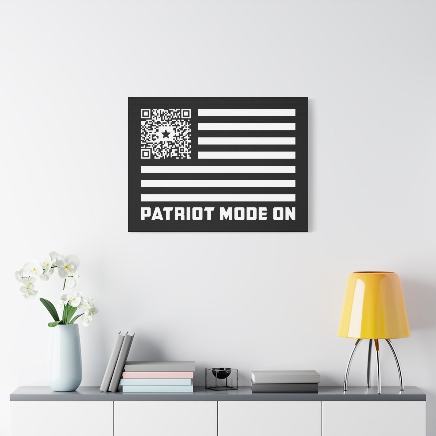 Patriot – Canvas – Black – Patriot Mode On - QR NATION