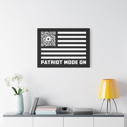 Patriot – Canvas – Black – Patriot Mode On - QR NATION