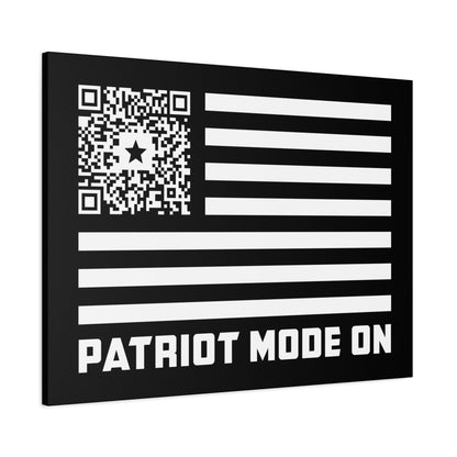 Patriot – Canvas – Black – Patriot Mode On - QR NATION