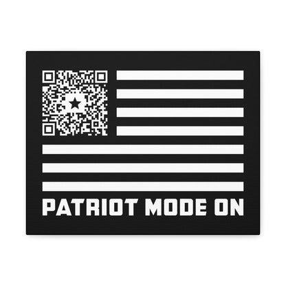 Patriot – Canvas – Black – Patriot Mode On - QR NATION