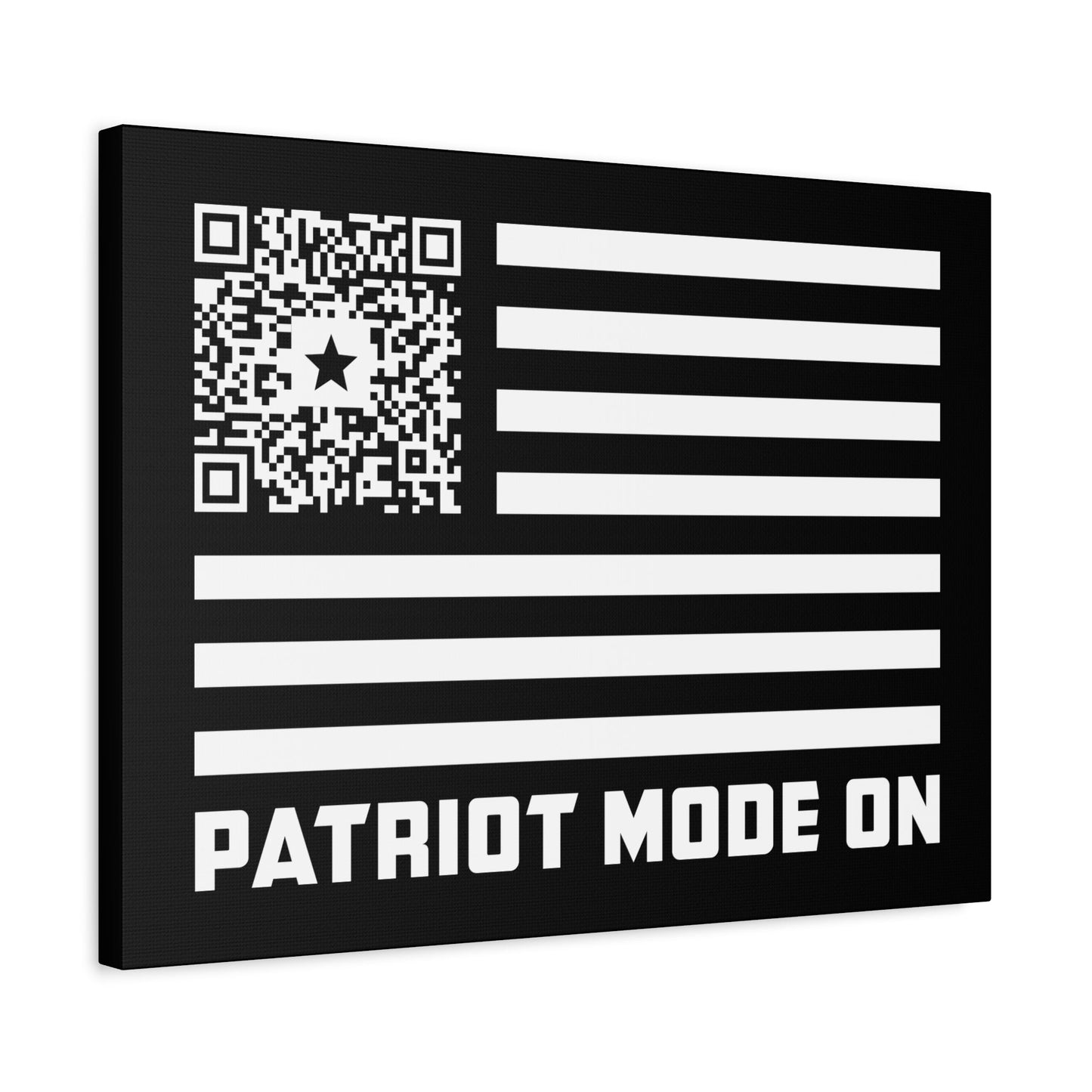 Patriot – Canvas – Black – Patriot Mode On - QR NATION