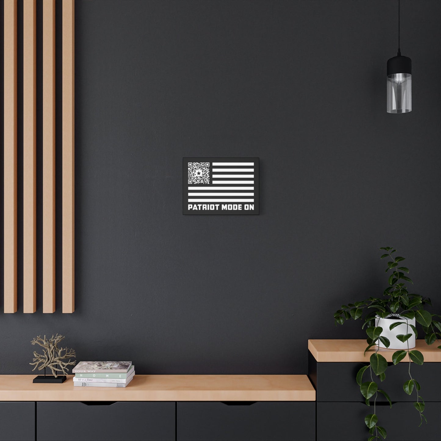 Patriot – Canvas – Black – Patriot Mode On - QR NATION