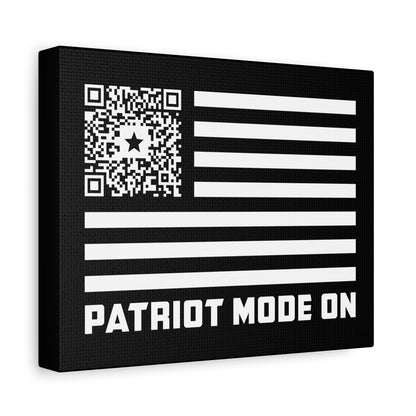 Patriot – Canvas – Black – Patriot Mode On - QR NATION