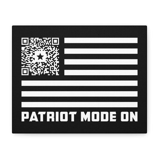 Patriot – Canvas – Black – Patriot Mode On - QR NATION