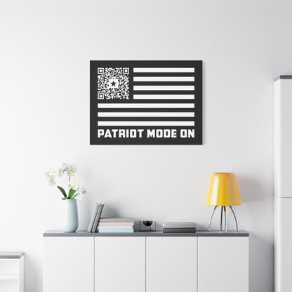 Patriot – Canvas – Black – Patriot Mode On - QR NATION
