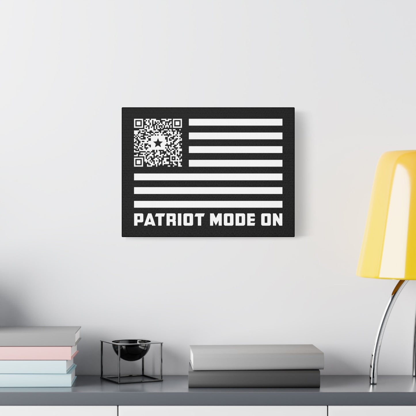 Patriot – Canvas – Black – Patriot Mode On - QR NATION