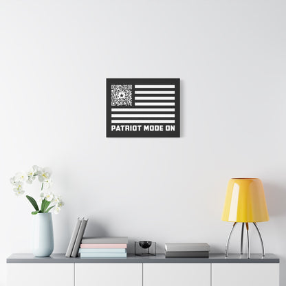 Patriot – Canvas – Black – Patriot Mode On - QR NATION