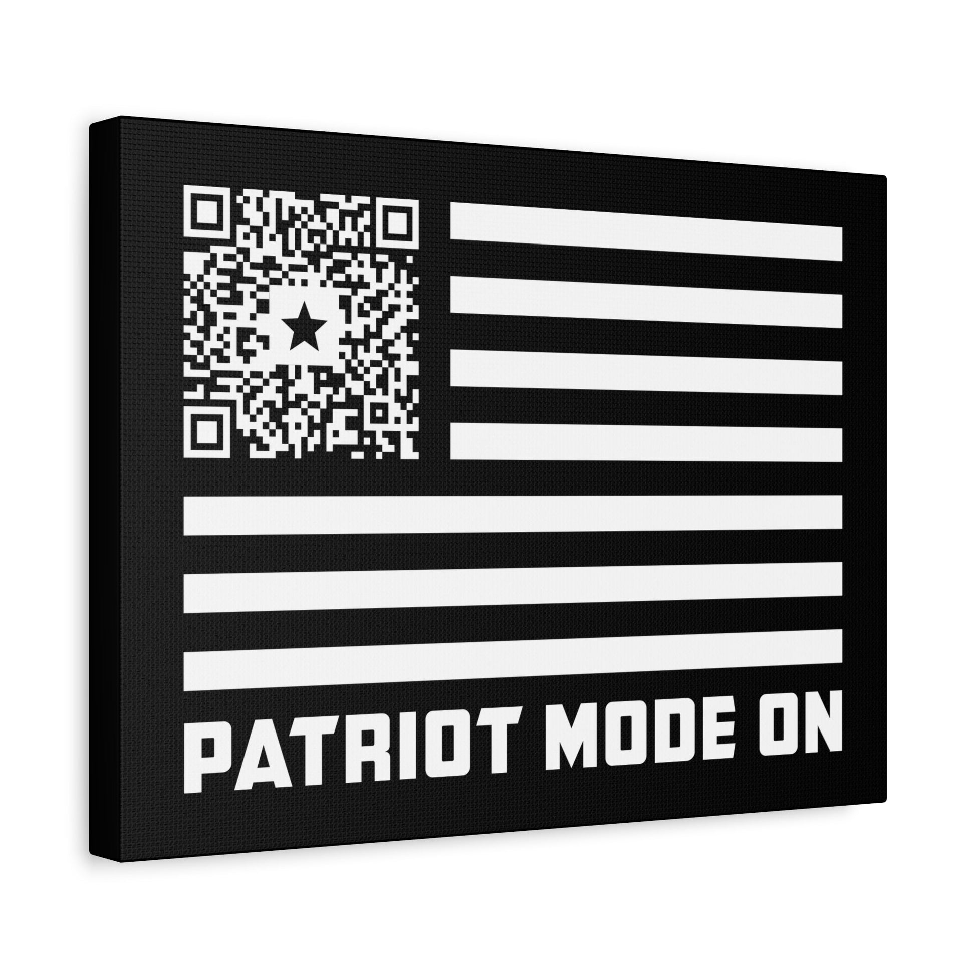 Patriot – Canvas – Black – Patriot Mode On - QR NATION