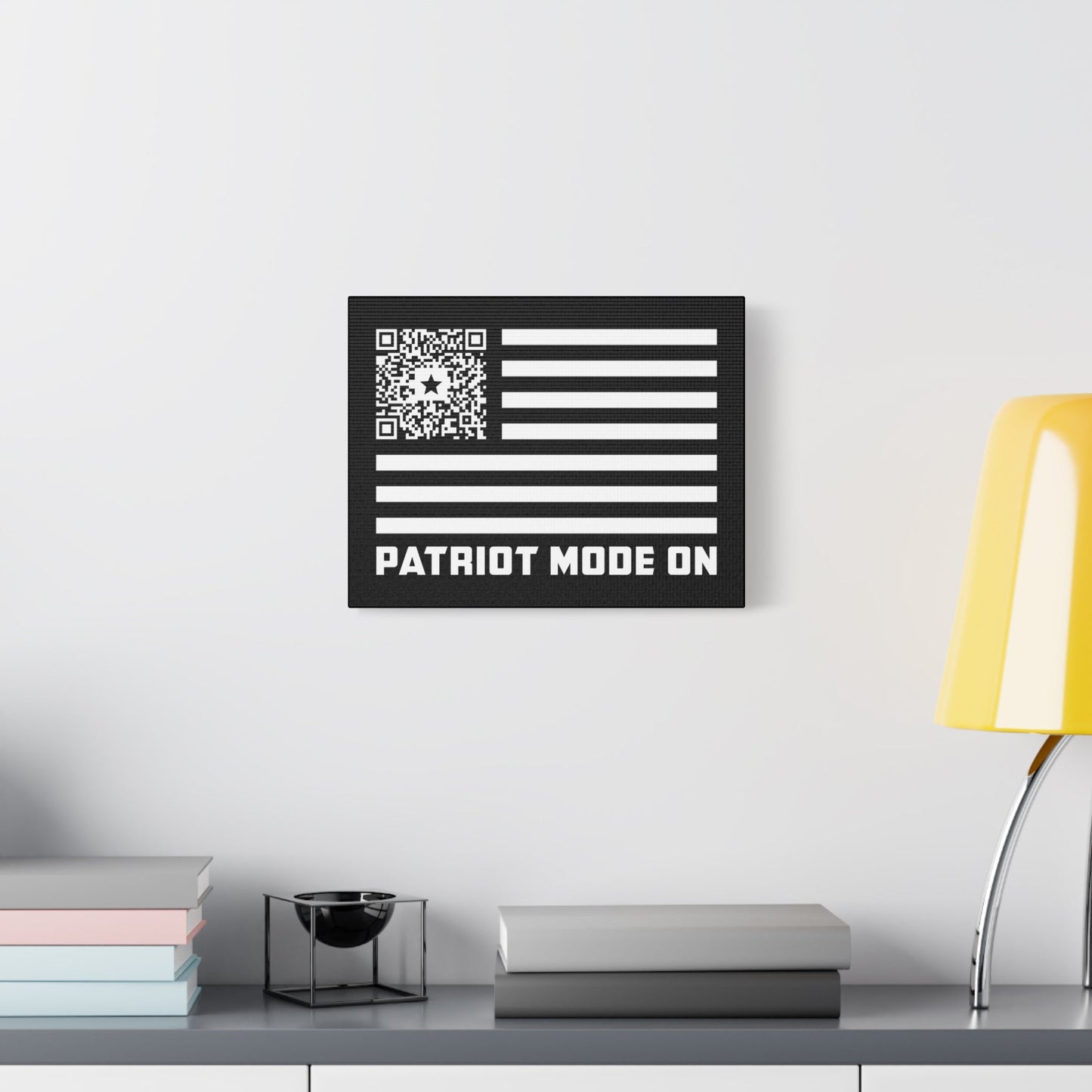 Patriot – Canvas – Black – Patriot Mode On - QR NATION