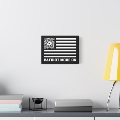 Patriot – Canvas – Black – Patriot Mode On - QR NATION