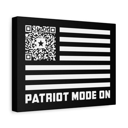 Patriot – Canvas – Black – Patriot Mode On - QR NATION